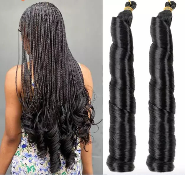 French curls braiding extension